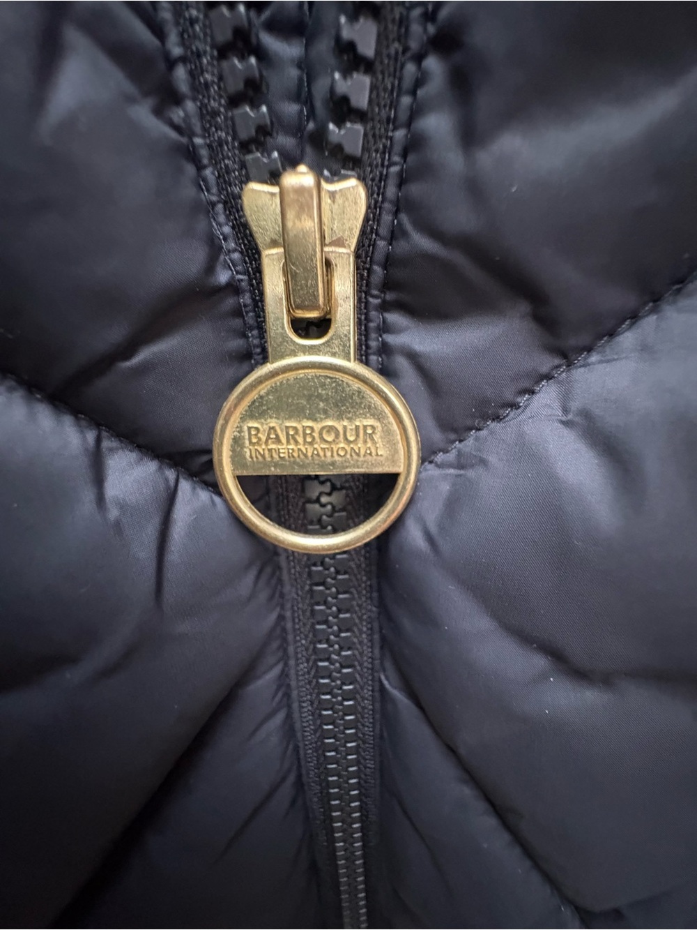 Barbour Black Long Quilted Vest - Picture 4 of 6